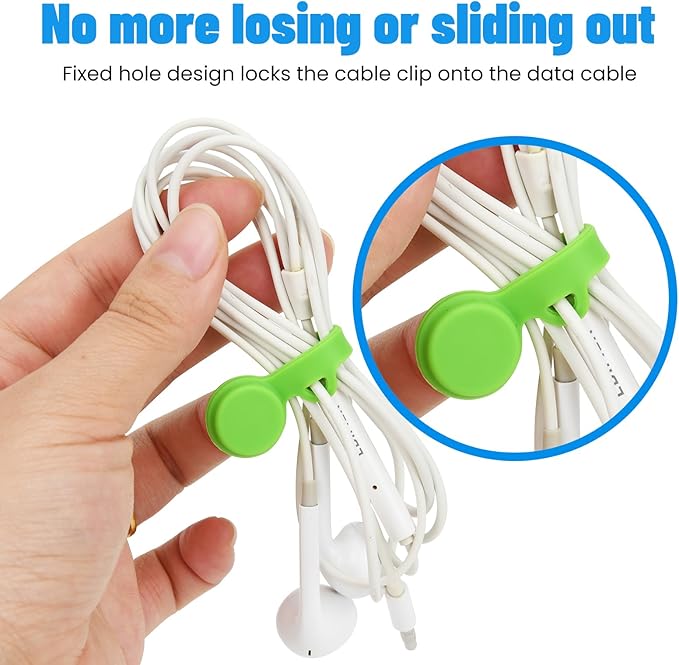 Silicone Magnetic Cable Ties Reusable Cord Organizer Twist Ties Silicone Cord Wrap with Strong Magnet for Bundling and Cable Management, Fridge Magnets 2 Sizes Combo (6pcs 2.75" + 6pcs 7.48")