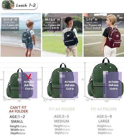 Toddler Backpack for Toddlers 1-2: Baby kids Backpack for daycare Boys Girls