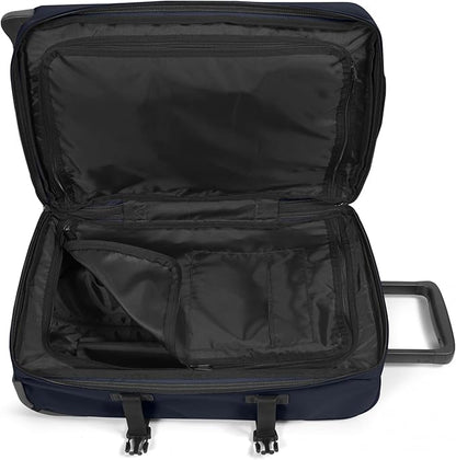 EASTPAK Tranverz S – 42L Large Wheeled Luggage with Dual Compartments, TSA Lock, Compression Straps & Smooth-Wheeling System, Ultra Marine