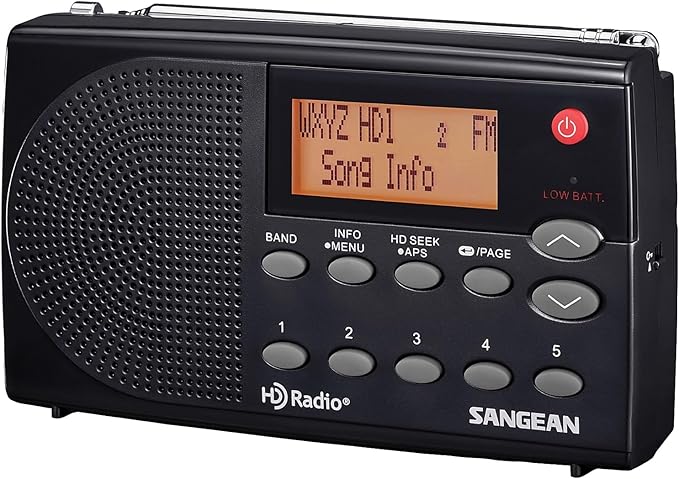 Sangean HDR-14 HD Radio/FM Stereo/AM Portable Radio,