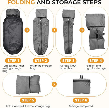 Vacuum Compression Diaper Bag, Expandable Waterproof Baby Travel Backpack with Insulated Pockets, Wet-Dry Separation, and Detachable Airtight Bag (Vacuum Pump Included)