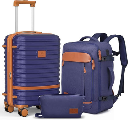 Joyway Expandable Carry on Luggage Sets Airline Approved, Lightweight Hard Shell 20 Inch Carry-on Suitcase with Spinner Wheels