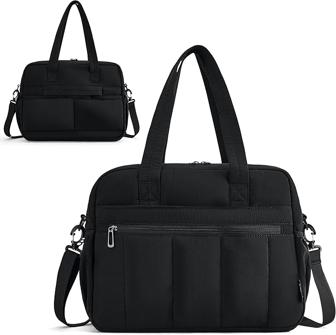 Gym Bag for Women, Large Capacity Duffel Bag with Crossbody Strap, Lightweight Sports Bag for Workout & Travel.Black