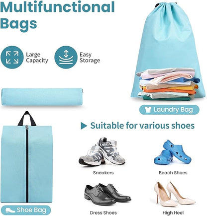 8 Set/6 Set/4 Set Compression Packing Cubes for Travel, Lightweight Vacation Travel Essentials, Travel Accessories for Suitcase Organizer Bags Set, Durable Luggage Organizer