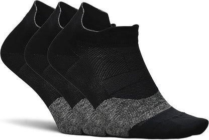 Feetures Elite Light Cushion No Show Tab Athletic Ankle Socks - Sport Sock with Targeted Compression