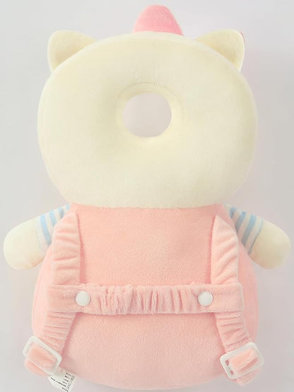 Feidoog Baby Head Protector Cushion Backpack with 3 Knee Pads for Walking & Crawling,Z-Pink