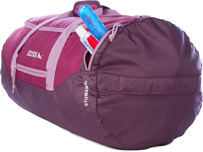 Eddie Bauer Stowaway Packable Duffel Bag | Travel | Foldable | Lightweight | Durable | Ripstop Polyester