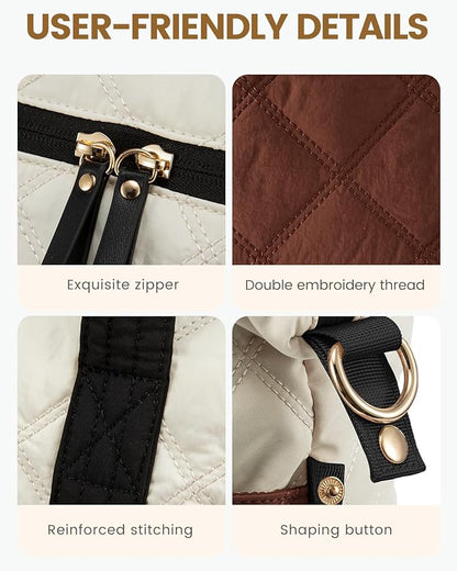 LOVEVOOK Travel Duffle Bag, Lightweight Weekender Bags for Women with Shoe Compartment, 40L Puffer Gym Bag Personal Item Travel Bag, Carry On Overnight Bags and Hospital Bag for Labor and Delivery