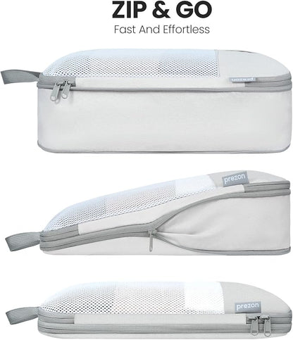 8 Set/6 Set/4 Set Compression Packing Cubes for Travel, Lightweight Vacation Travel Essentials, Travel Accessories for Suitcase Organizer Bags Set, Durable Luggage Organizer