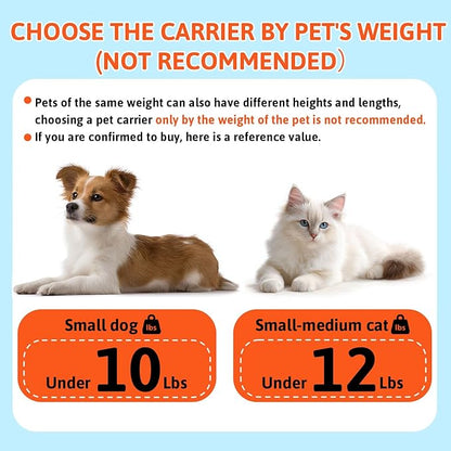 Petskd Top-Expandable Pet Carrier 17x11x9.5 Inches Alaska Airline Approved, Soft-Sided Carrier for Small Cats and Dogs with Locking Safety Zippers and Anti-Scratch Mesh(Grey)