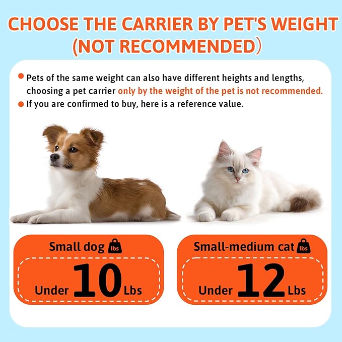 Petskd Top-Expandable Pet Carrier 17x11x9.5 Inches Alaska Airline Approved, Soft-Sided Carrier for Small Cats and Dogs with Locking Safety Zippers and Anti-Scratch Mesh(Blue)