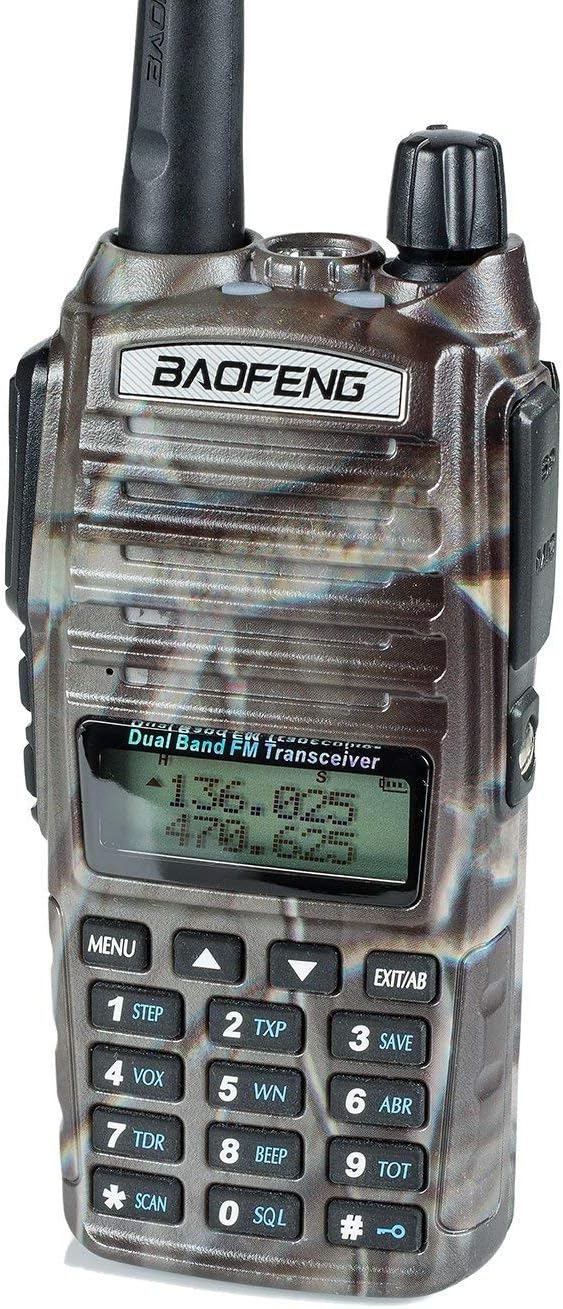 BaoFeng UV-82HP (CAMO) High Power Dual Band Radio: 136-174mhz (VHF) 400-520mhz (UHF) Amateur (Ham) Portable Two-Way