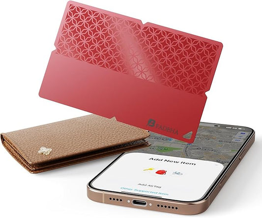 2025 [Apple MFi Certified] (iOS Only) Bluetooth Tracker Smart Card for Apple Find My iPhone Wallet GPS Tracker, 5-10 Years Staying Power, Keys Finder and Item Locator for Keys, Bags, Passport