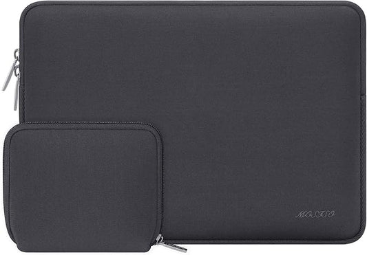 MOSISO Laptop Case 15 inch, 15 inch Laptop Sleeve Bag Compatible with MacBook Air 15 M4 A3241 M3 A3114 M2 A2941 2025 2024 2023, Dell XPS 15, Neoprene Computer Sleeve Bag with Small Case, Space Gray