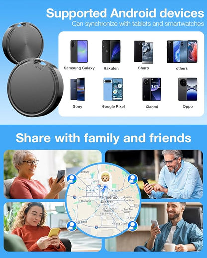 Air Tags for Android,Air Tags-2 Pack Android,Air Tracker Tags with 2 Case,2 Year Battery Life,Google Find Trackers for Google'S Find Hub App,IP65 Waterproof Luggage Tracker Tags for Keys,Suitcases