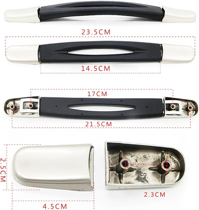 Zoofen Replacement Suitcase Luggage Handle Grip Spare Fix Holders Box Pull Carry Strap(B020)