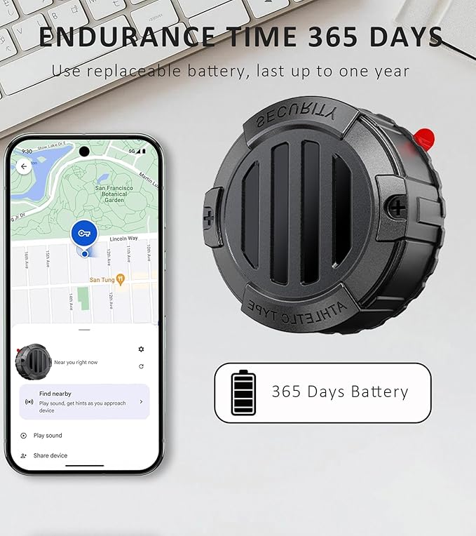 Mini GPS Tracker for Vehicles - Magnetic Car Tracker Device, Hidden | Real-Time Tracking | No Extra Monthly Fee | Long Battery Life, Air Tag Smart Car Locator Work Compatible with iOS and Android