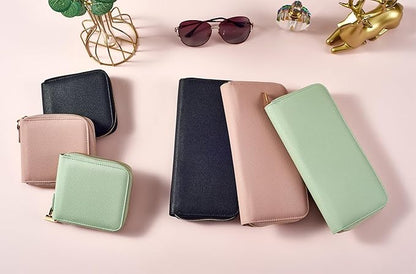 Travel Jewelry Organizer Case - for Tangle-Free Necklaces, Earrings, Rings, Bracelets Storage, Travel Essentials, Fashion Portable Jewelry Travel bags for Women - Small Macaron Pink