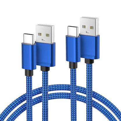 Basesailor USB Type C Charger Cable 3.3FT 2Pack,Charging Cord for Kindle Fire HD 7 2022 12th,10 9th 2019,8 10th 2020,Paperwhite 11th 2021 Generation,Samsung Galaxy A03s,A55,A54,iPhone 17 16 Pro Max