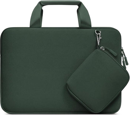 MOSISO Laptop Case 16 inch, 15-15.6 inch Laptop Sleeve Bag Compatible with MacBook Pro 16, HP, Acer, Dell, Lenovo, ASUS, Neoprene Carrying Computer Bag with Handle&Detachable Small Case, Emerald Green