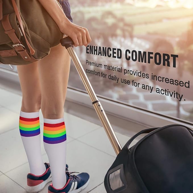 NEWZILL Medical Compression Socks for Women & Men, 20-30 mmHg Knee-High Support for Circulation, All-Day Comfort for Work Travel Running Cycling and Fitness