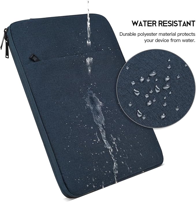 15.6 inch Laptop Sleeve Case for HP Envy X360/Pavilion 15, HP Victus 15.6", Lenovo IdeaPad 15, Dell Inspiron/Latitude 15, Acer Aspire 15, ASUS ZenBook, Water-Restistant 15.6 Computer Bag -Navy Blue