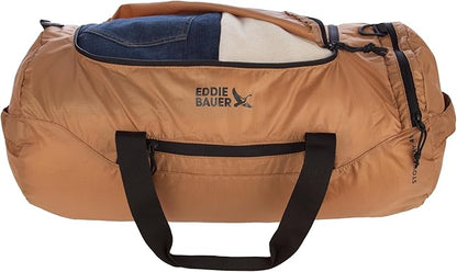 Eddie Bauer Stowaway Packable Duffel Bag | Travel | Foldable | Lightweight | Durable | Ripstop Polyester