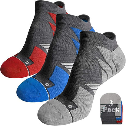 Hylaea No Show Running Athletic Anti-Blister Wicking Coolmax Socks, Seamless Anti-odor