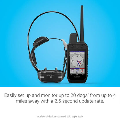 Garmin Alpha 200 Handheld and TT15 Mini Dog Device, Accessible and Fast Tracking and Training for Your Dogs, Sunlight-readable 3.5" Capacitive Touchscreen