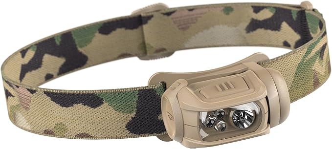 Princeton Tec Remix 450 Headlamps, Red/Blue/Green/White Bulb, 450 Lumens, Multicam, RMX22RGB-MC