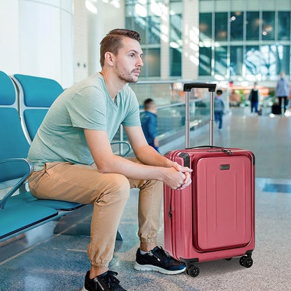 Premium 29 Inch Luggage, Top Opening Aluminum Frame Airline Approved ABS+PC Hard Shell Suitcases with Silent Wheels, TSA Lock, Front Pocket and Wet-dry Separated Six-piece set
