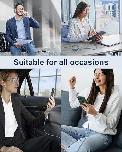 USB to USB C Car CarPlay Cable [2Pack/3ft] for iPhone 17, 17Pro, 17Air, 17 Pro Max, 16, 16e, 16Pro Max, 15, 15 Plus Charger, 3.1A Braided Type C Car Charging Cord Fast Charge Apple USB C CarPlay Cord