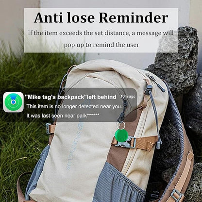 Bluetooth Tracker Tags,Smart Finder Tag Work with Find My App (Only iOS),Key Trakcer for Wallets,Luggage, Backpack,Bicycle,etc,Replaceable Battery,4Pack(4colors)