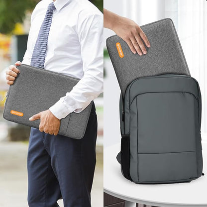 Laptop Sleeve 14inch Case Bag Compatible with HP Lenovo Dell ASUS Acer, HP Stream, Dell Latitude, Lenovo IdeaPad, Polyester Vertical Computer Sleeve Bag with Pocket