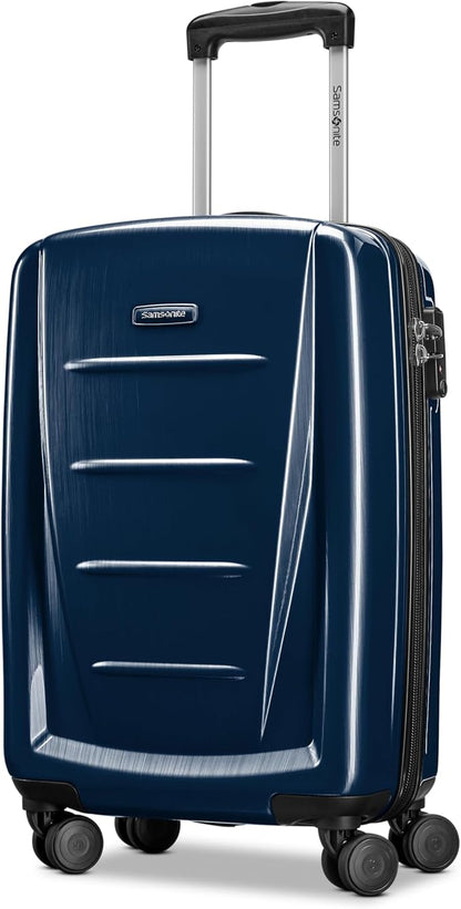 Samsonite Winfield 2 Hardside Expandable Luggage with Spinner Wheels, Navy, 3-Piece Set (20/24/28)
