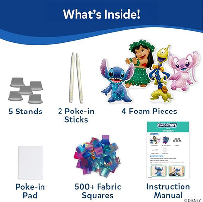Skillmatics Poke-in Art - Lilo & Stitch Characters, Mess-Free Fun for Kids, DIY Wood Craft Kits, Creative Activity, Gifts for Girls & Boys Ages 4, 5, 6, 7, 8, 9