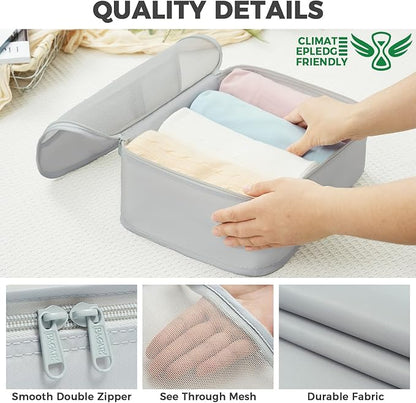 BAGAIL 9 Set Packing Cubes Luggage Packing Organizers for Travel Accessories