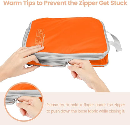 Cambond Compression Packing Cubes for Travel Women - Expandable Travel Bags Luggage Organizers Travel Essentials Compression Cubes for Travel Carry on Suitcases Organizer