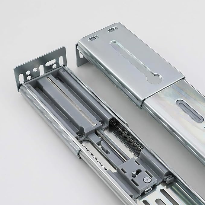 LONTAN 2 Pairs Rear Mounting Brackets for Drawer Slide - B4502 Cabinet Drawer Bracket for Face Frame Cabinets Kitchen Replacement Parts for 1.77 inch(45mm) Width Furniture Gildes