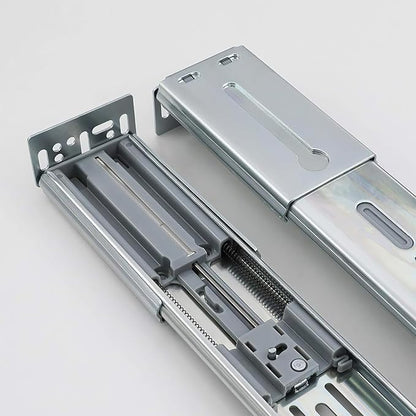 LONTAN 2 Pairs Rear Mounting Brackets for Drawer Slide - B4502 Cabinet Drawer Bracket for Face Frame Cabinets Kitchen Replacement Parts for 1.77 inch(45mm) Width Furniture Gildes