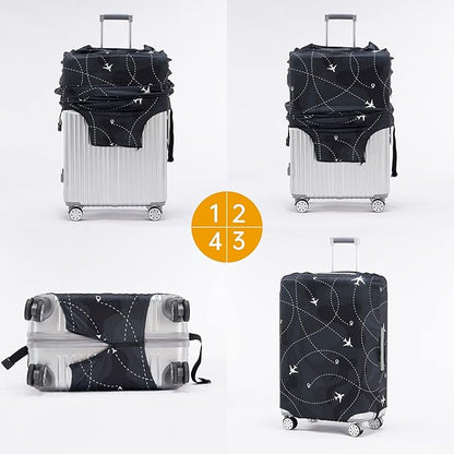 Travelkin Luggage Covers With Tag For Suitcases Tsa Approved,Suitcase Covers Protector Fit 18-32 Inch Luggage,M
