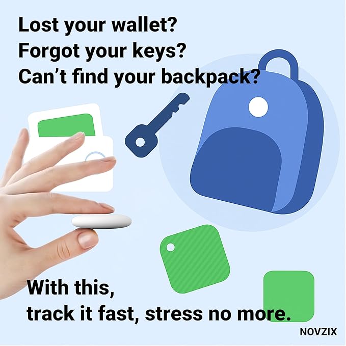 4 Pack Android Compatible Tracker, Tracker Tags for Android Phones, Supports Google Find My Device, 2026 New Model