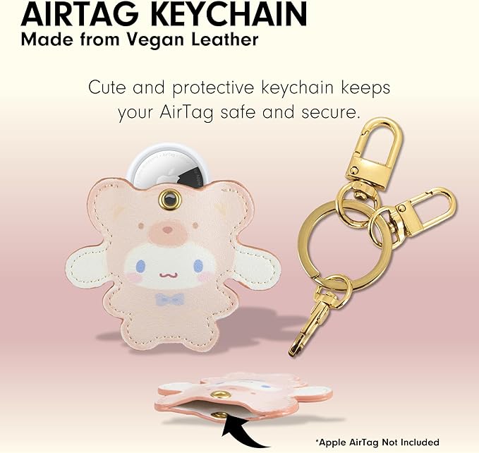 Sonix x Sanrio Keychain Case Compatible with Apple AirTag | Protective Cover Keychain | Cinnamoroll Latte Bears