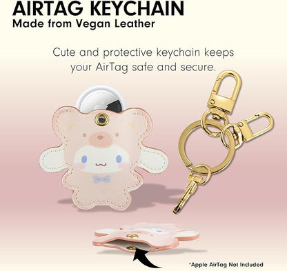 Sonix x Sanrio Keychain Case Compatible with Apple AirTag | Protective Cover Keychain | Cinnamoroll Latte Bears