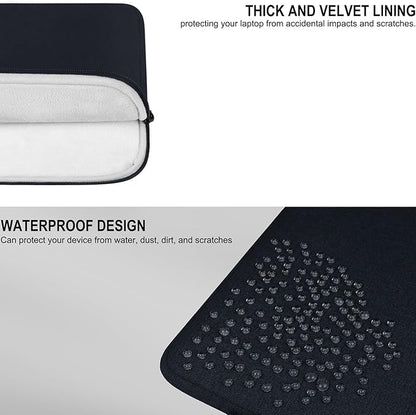 Laptop Case 14 Inch, Shockproof Protective Traveling Computer Cover, Water Resistant Portable Laptop Sleeve Compatible for Lenovo, HP, Dell, Asus, MacBook Air/Pro, Deep Blue