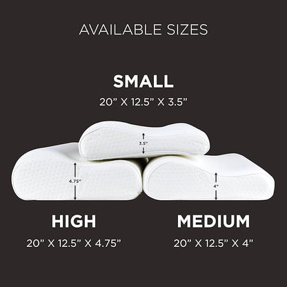 Tempur-Pedic TEMPUR-Ergo Neck Pillow, Large Profile, White