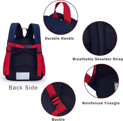 willikiva Cute Zoo 3d Kids Backpack for Boys and Girls Toddler Backpack Bags(Red Small Size,Age 1-2)