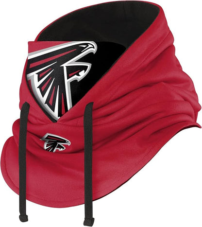 NFL Team Logo Team Color Drawstring Winter Cap Hooded Gaiter Balaclava Face Cover