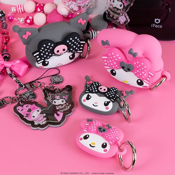 iFace Sanrio My Melody 50th and Kuromi 20th Anniversary Case Compatible with AirTag [Special Limited Edition] - Kuromi 20th Anniversary