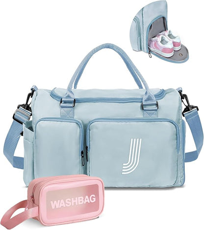 Initial Travel Duffle Bag, Gym Bag, Duffel Bag,Personalized Weekender Bag?Friend Wedding Girlfriend Birthday Gifts for Women Gifts for Teen Girls, graduation 2025 gifts